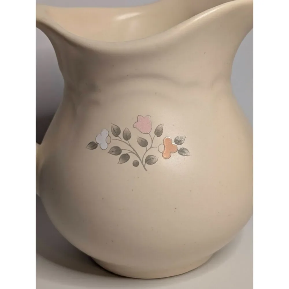 Vintage Pfaltzgraff Tea Rose Small Stoneware Creamer Pitcher 5.5
